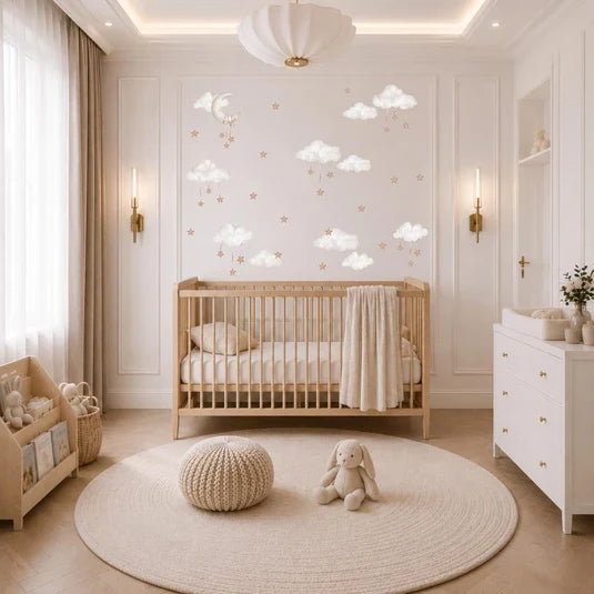 Cloud Nursery Decor: Creating a Calm and Safe Baby Room
