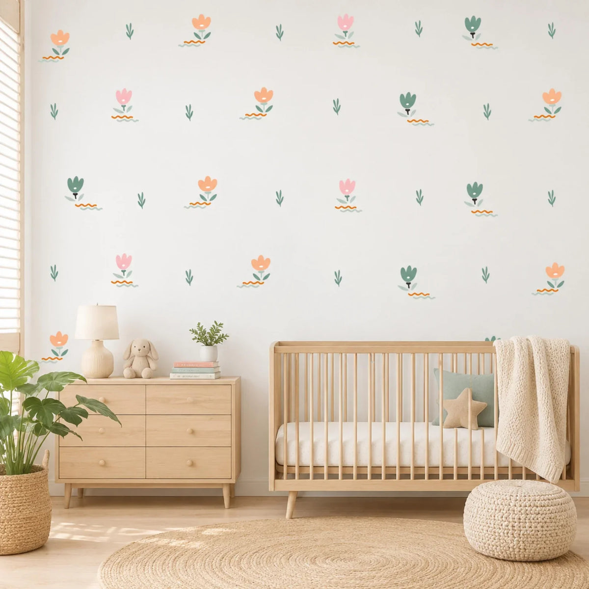 Flower wall decals: The complete nursery design guide