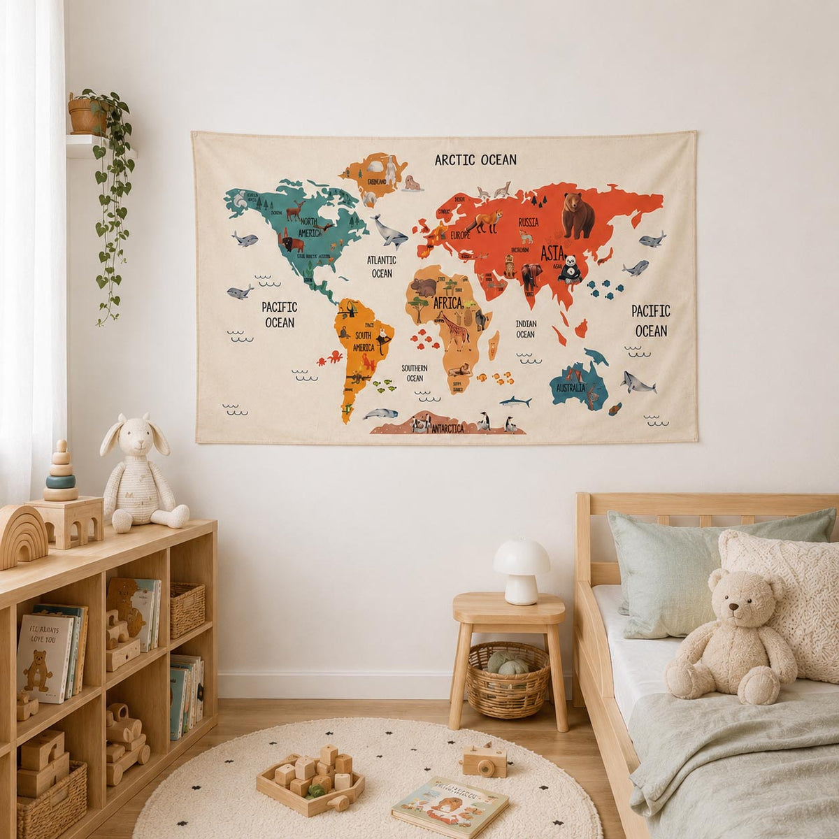 Adventure World Map Wall Decor