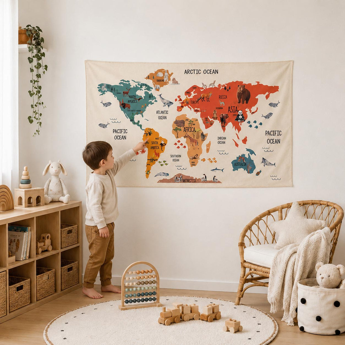 Adventure World Map Wall Decor product image 4 by Dos Junior