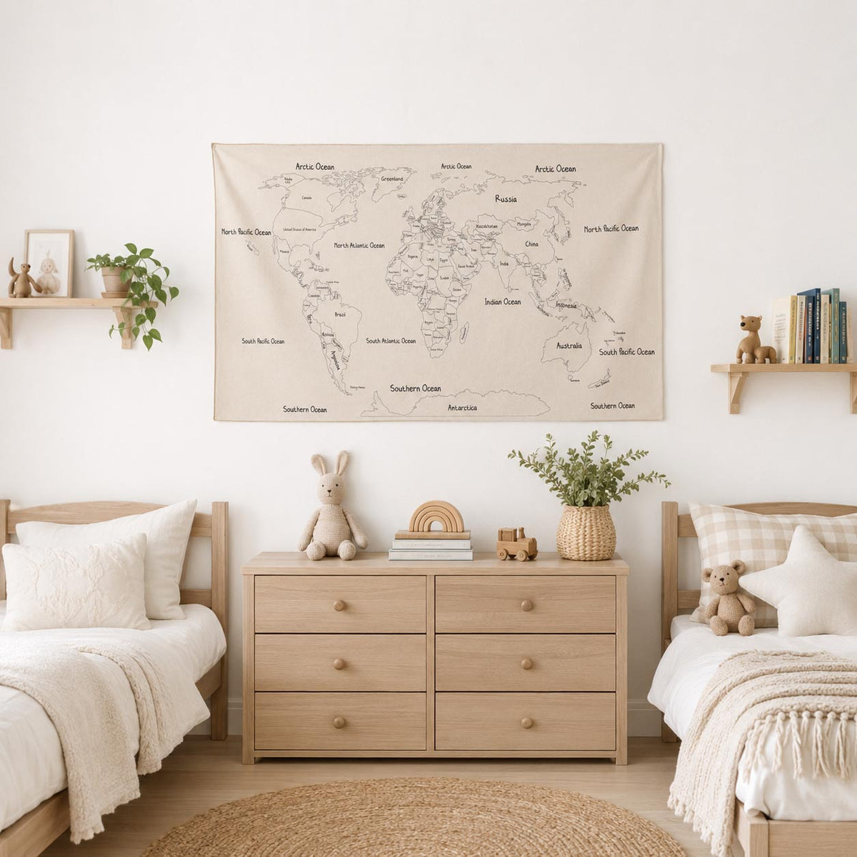 Around the World Map Wall Decor product image 7 by Dos Junior