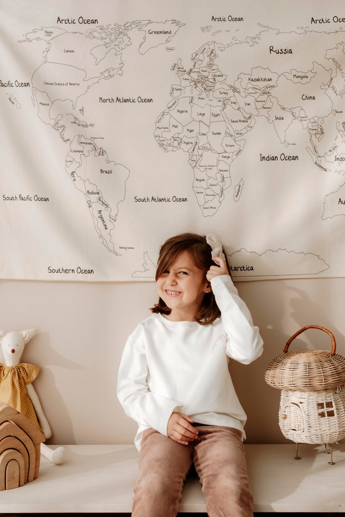Around the World Map Wall Decor product image 9 by Dos Junior