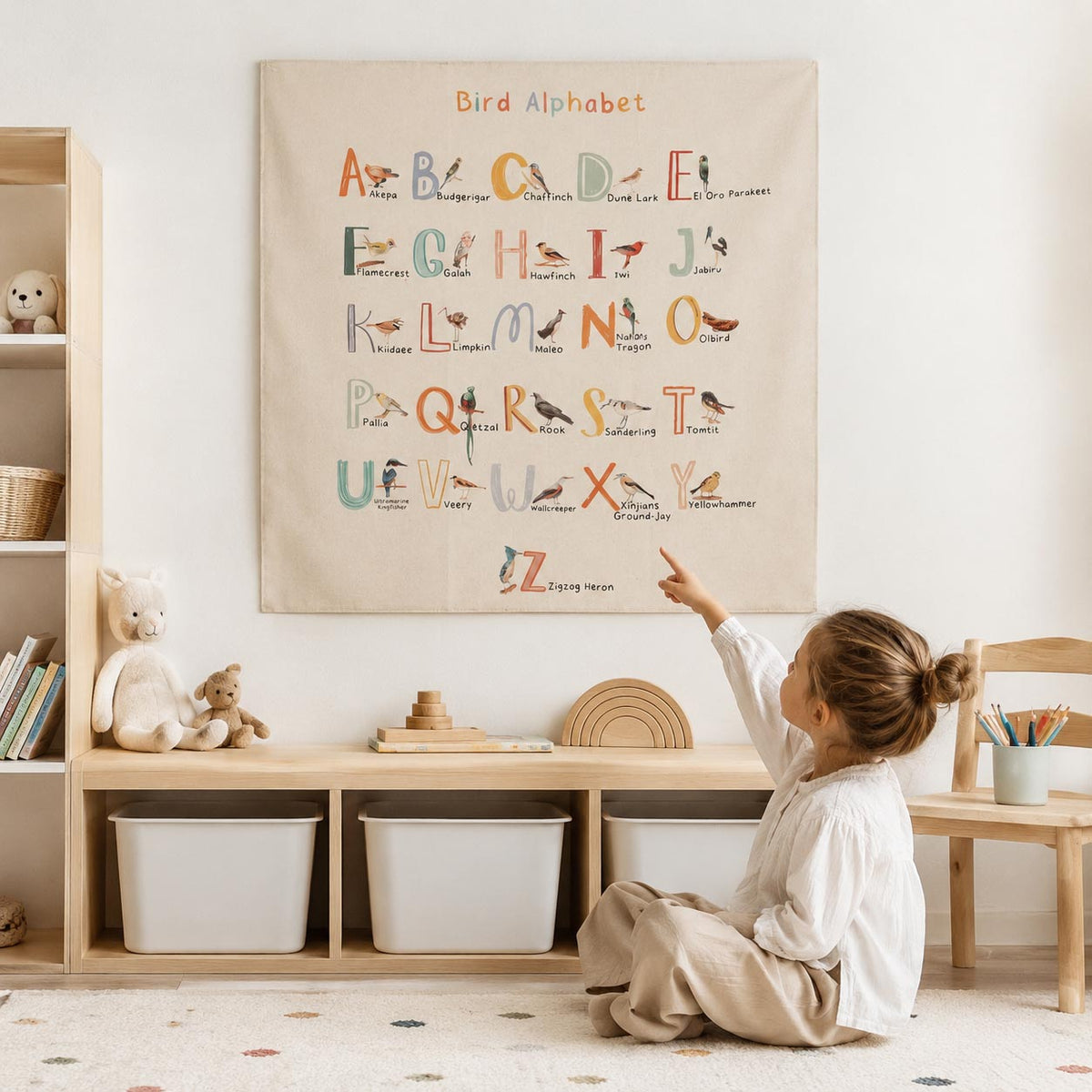 Bird Alphabet Wall Hanging product image 6 by Dos Junior