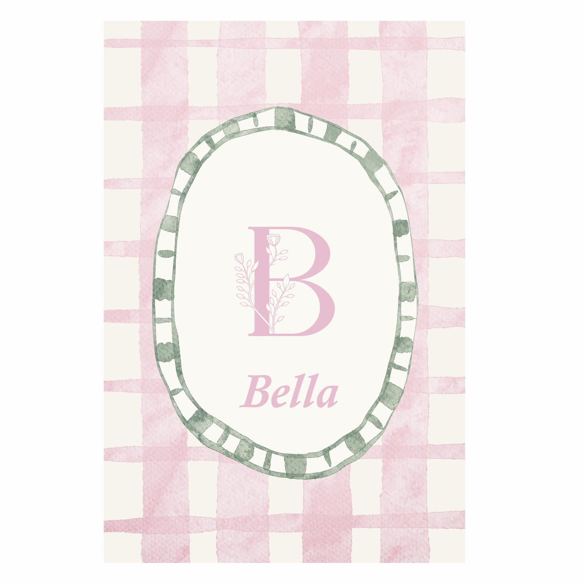 Blossom Personalized Name Fabric Art Print product image 3 by Dos Junior