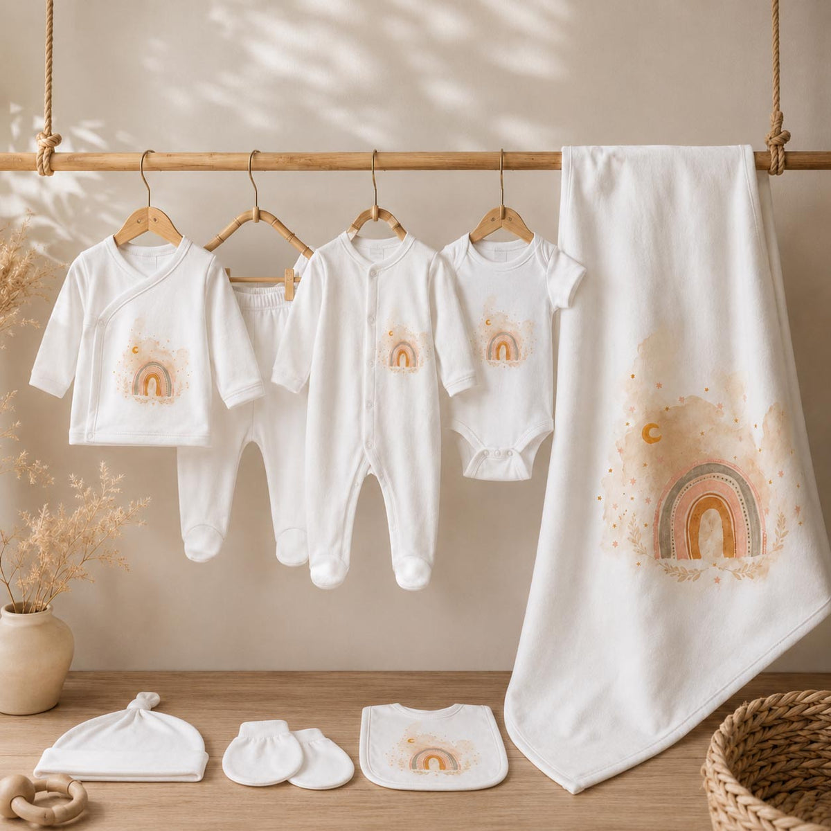 Boho Newborn Coming Home Outfit Set