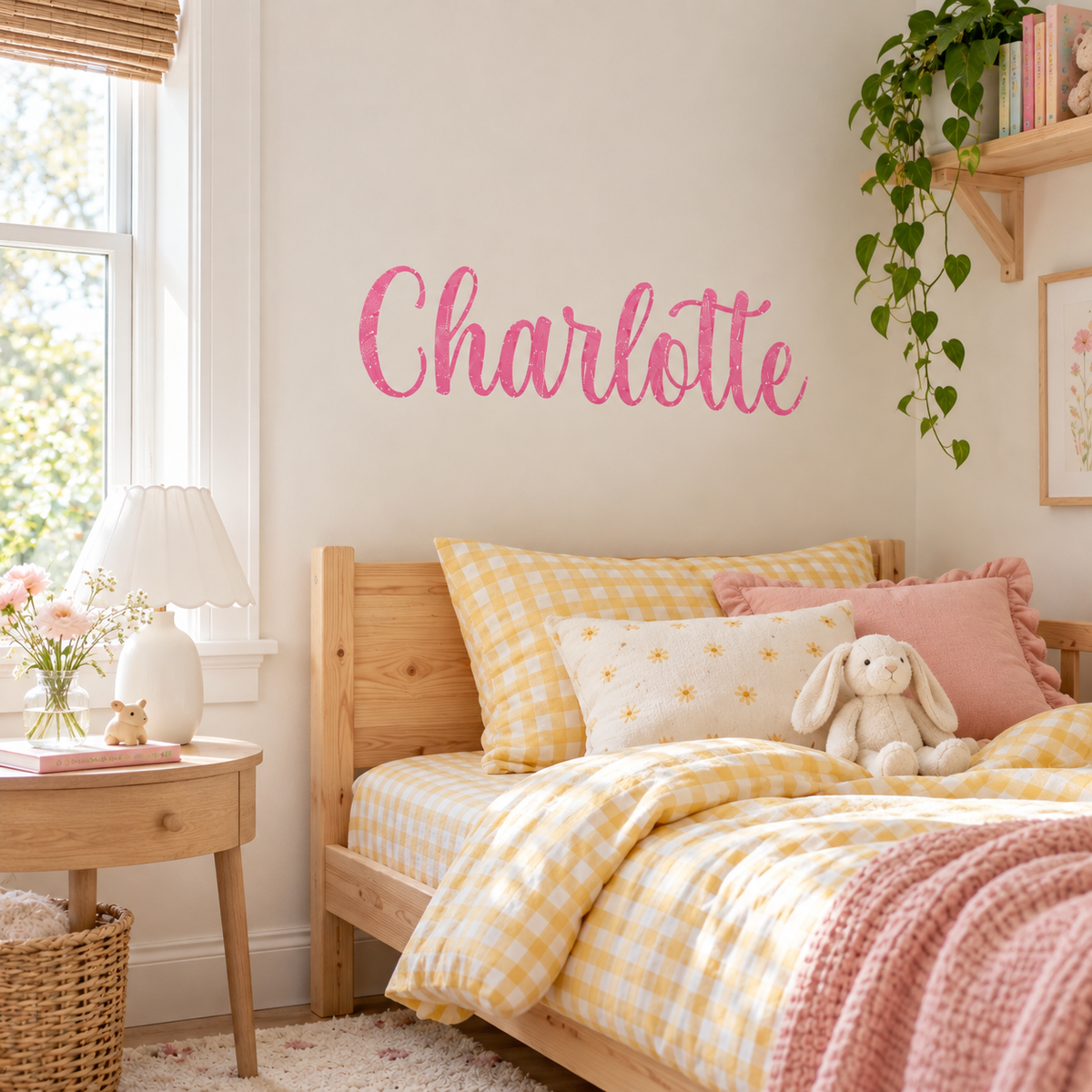 Custom Name Glitter Wall Decal