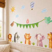 Custom Baby Safari Animals Textile Decal