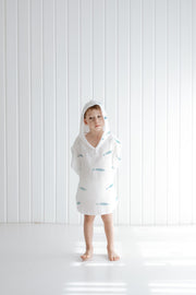 Marine Hooded Towel Poncho for Kids by Dos Junior