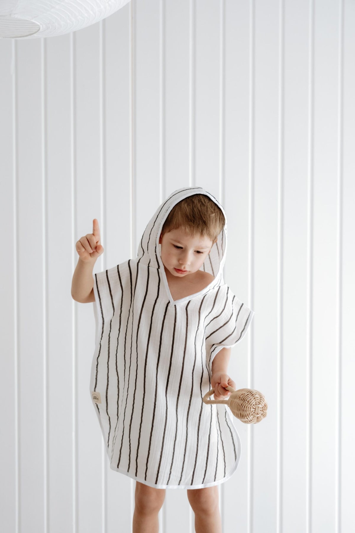 Yinyang Hooded Towel Poncho for Kids by Dos Junior