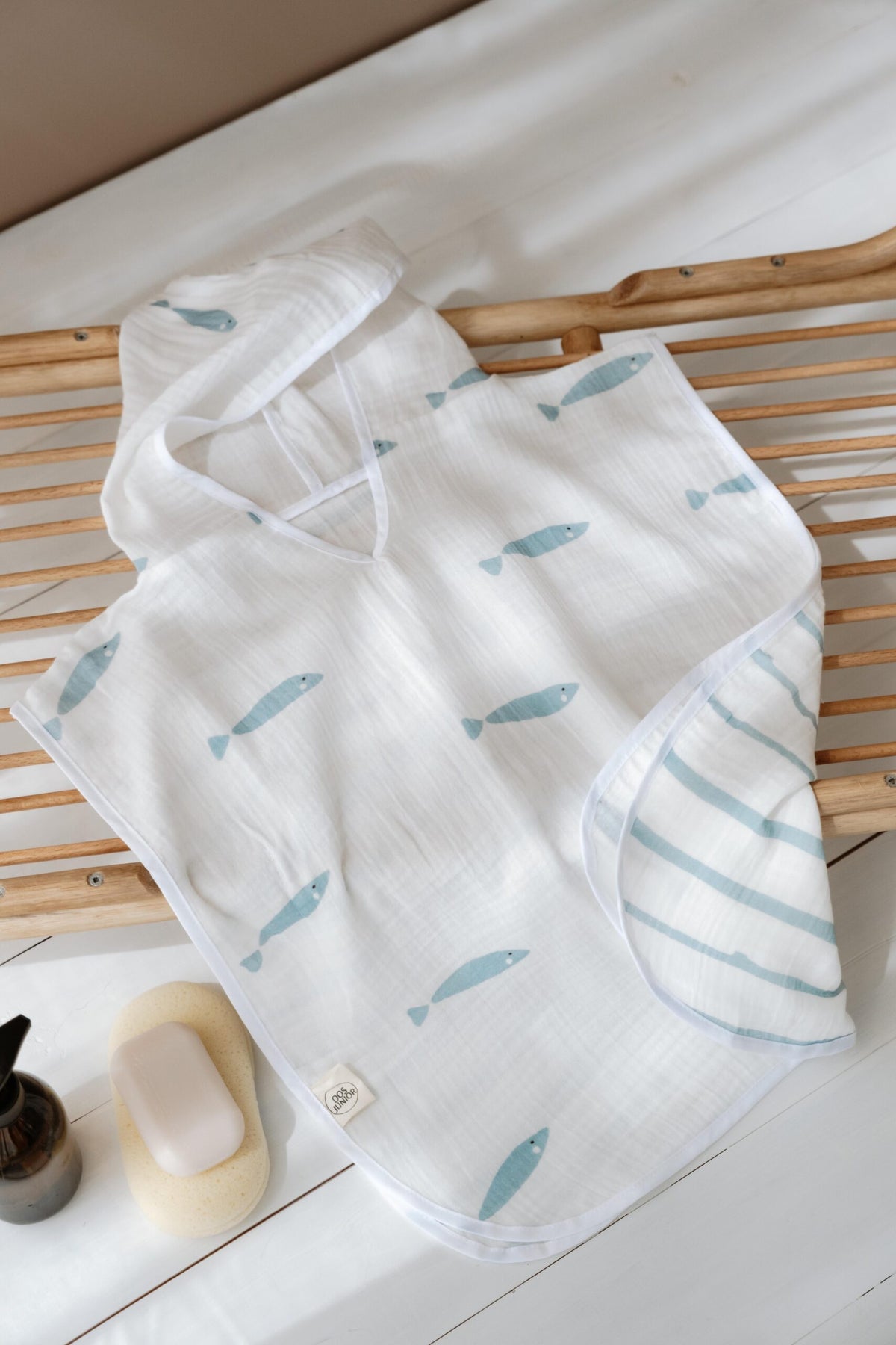 Marine Hooded Towel Poncho for Kids product image 6 by Dos Junior