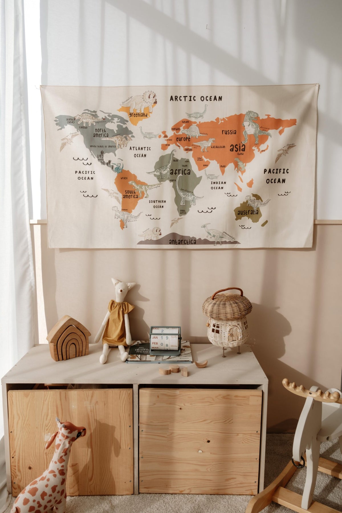 Dino World Map Wall Decor product image 10 by Dos Junior