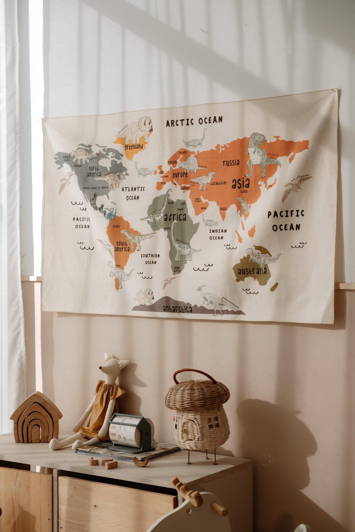 Dino World Map Wall Decor product image 6 by Dos Junior