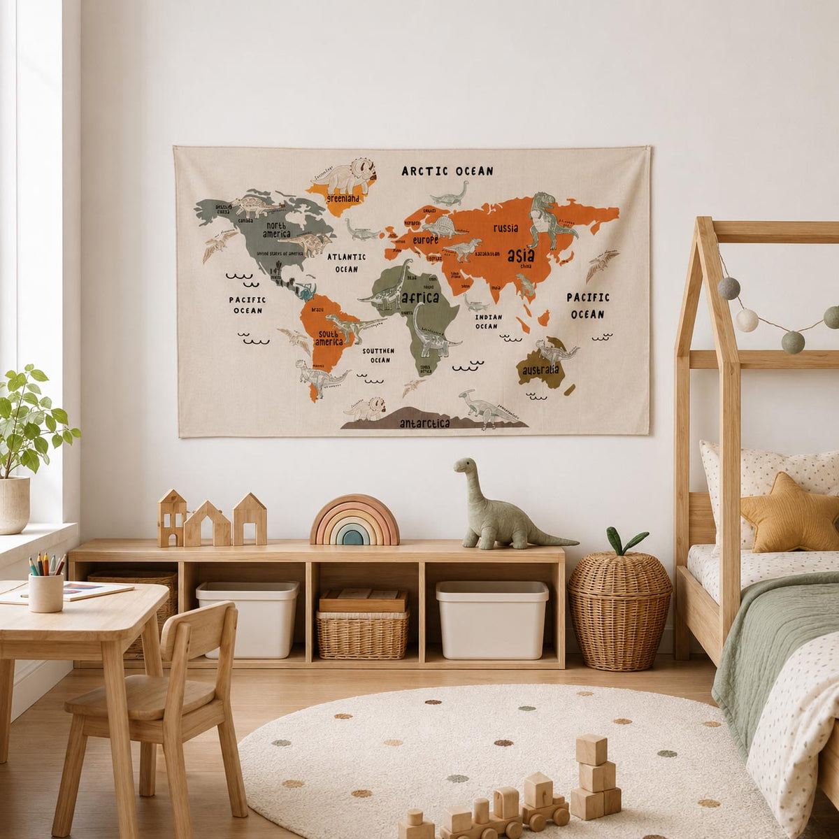 Dino World Map Wall Decor product image 7 by Dos Junior