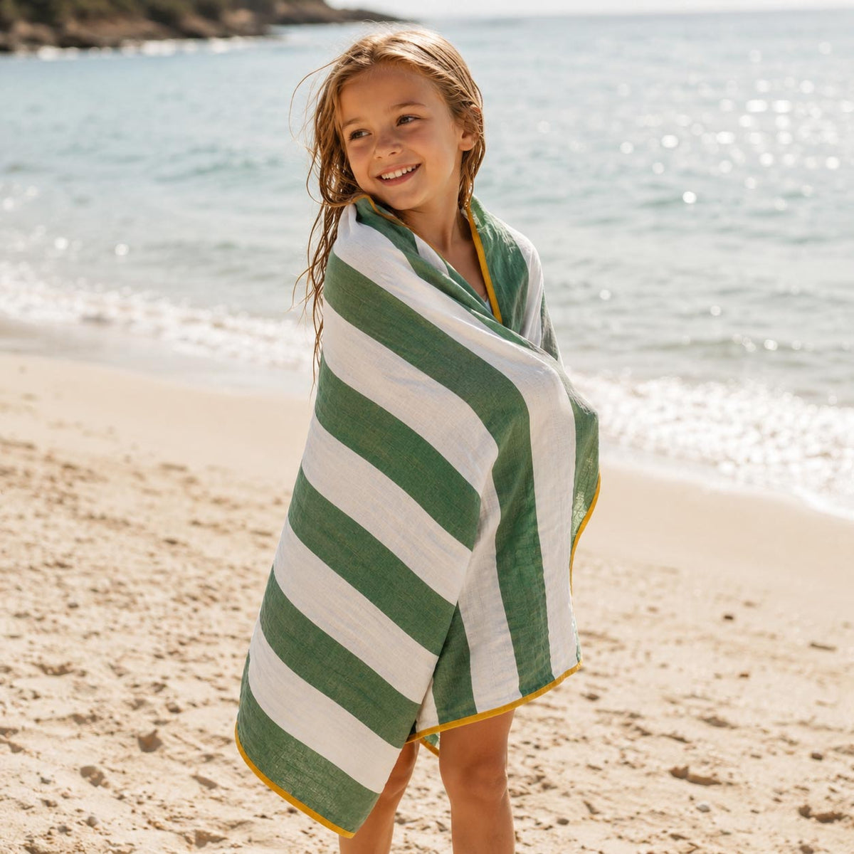 Forest Striped Cotton Muslin Wrap product image 7 by Dos Junior