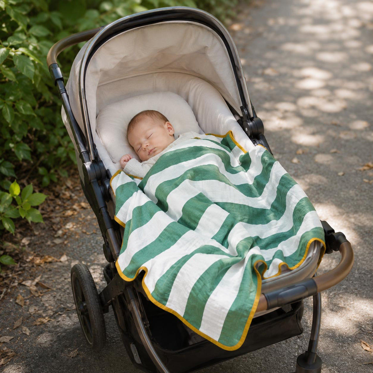 Forest Striped Cotton Muslin Wrap product image 6 by Dos Junior