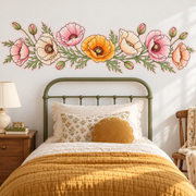 Poppy Floral Peel and Stick Fabric Wall Decal