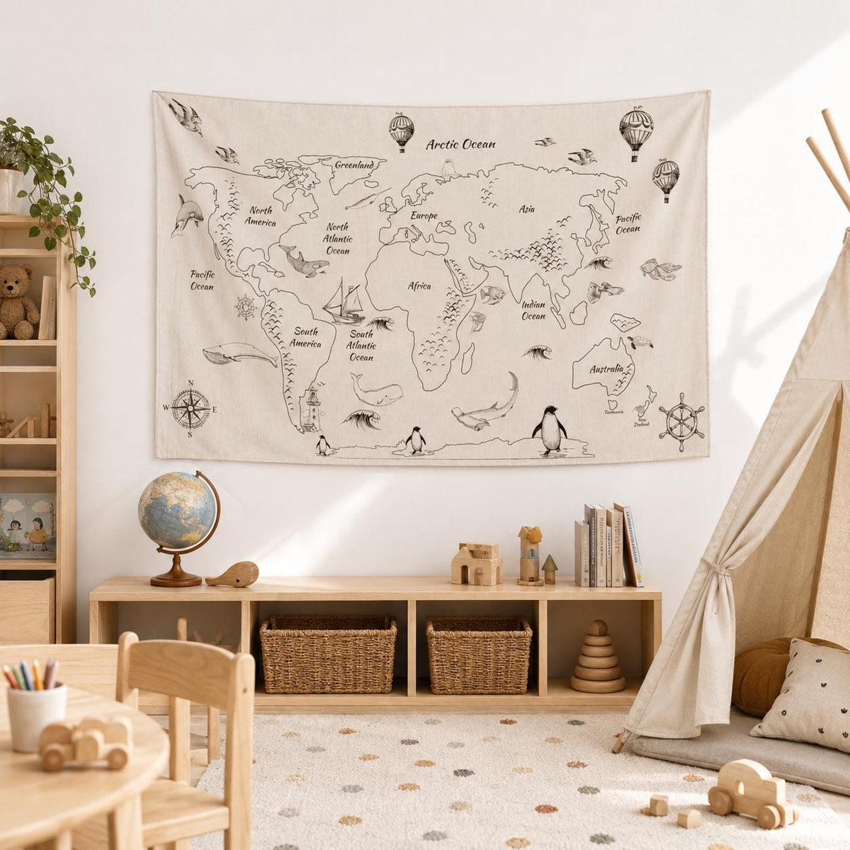Heritage World Map Wall Decor product image 8 by Dos Junior