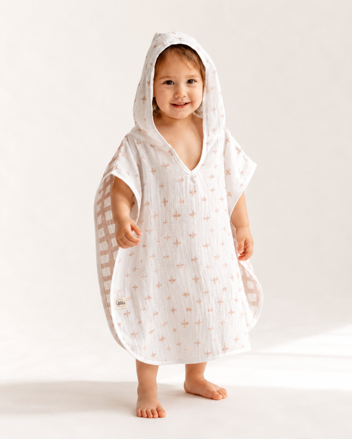 Love Hooded Towel Poncho for Kids by Dos Junior
