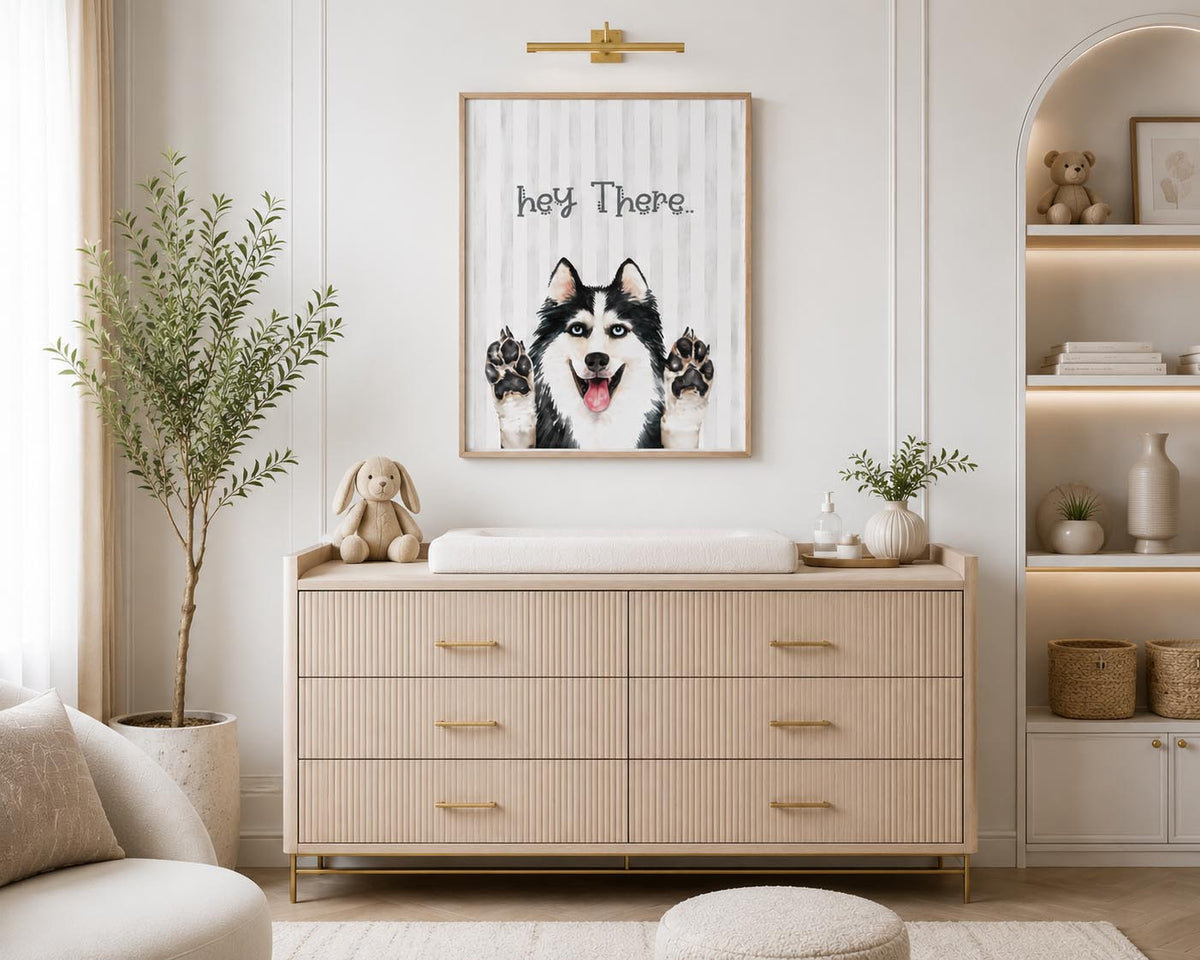 Husky Fabric Wall Art Print product image 2 by Dos Junior