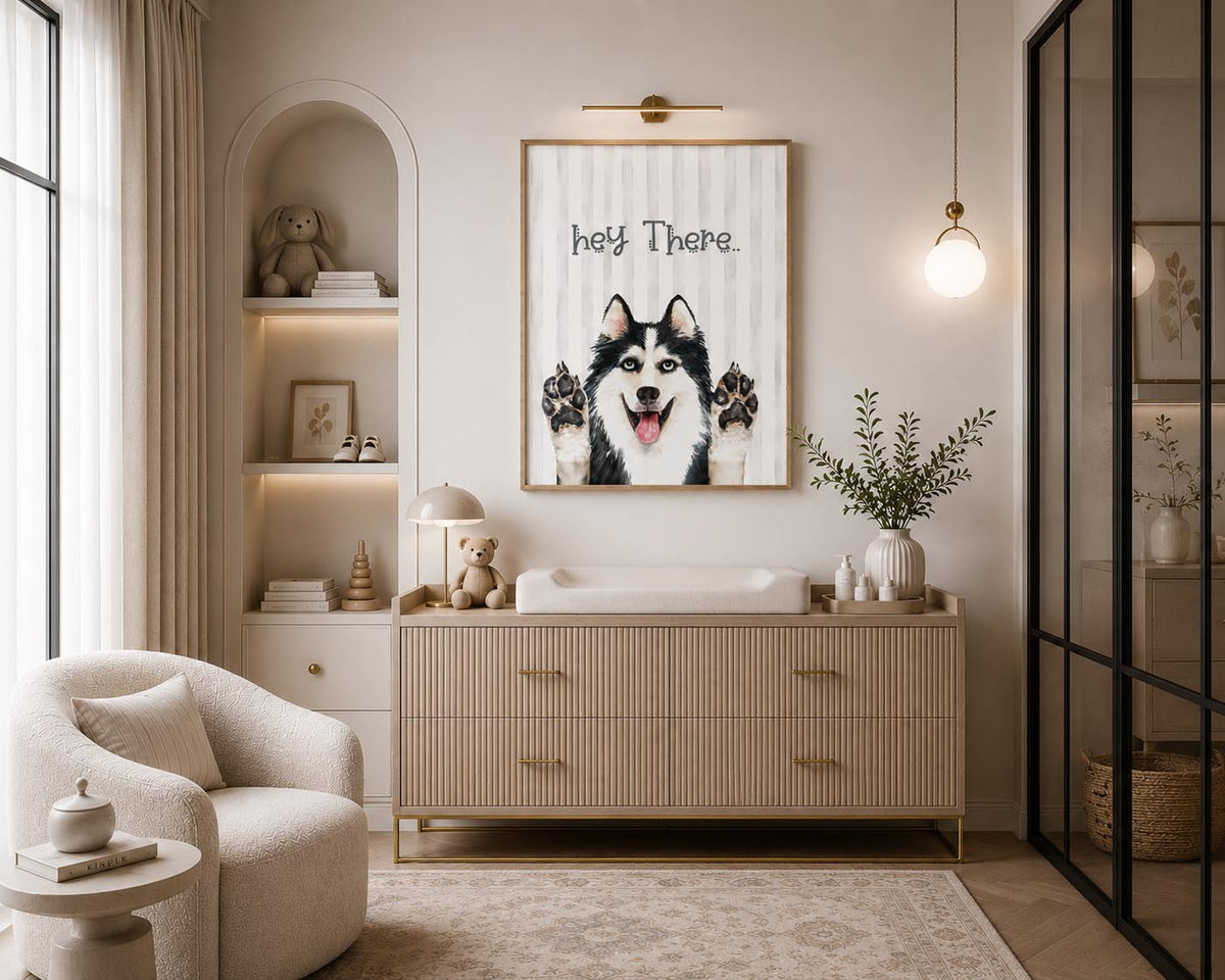Husky Fabric Wall Art Print product image 3 by Dos Junior