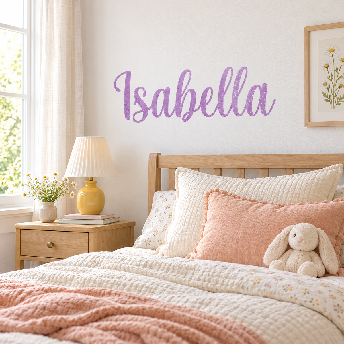 Custom Name Glitter Wall Decal