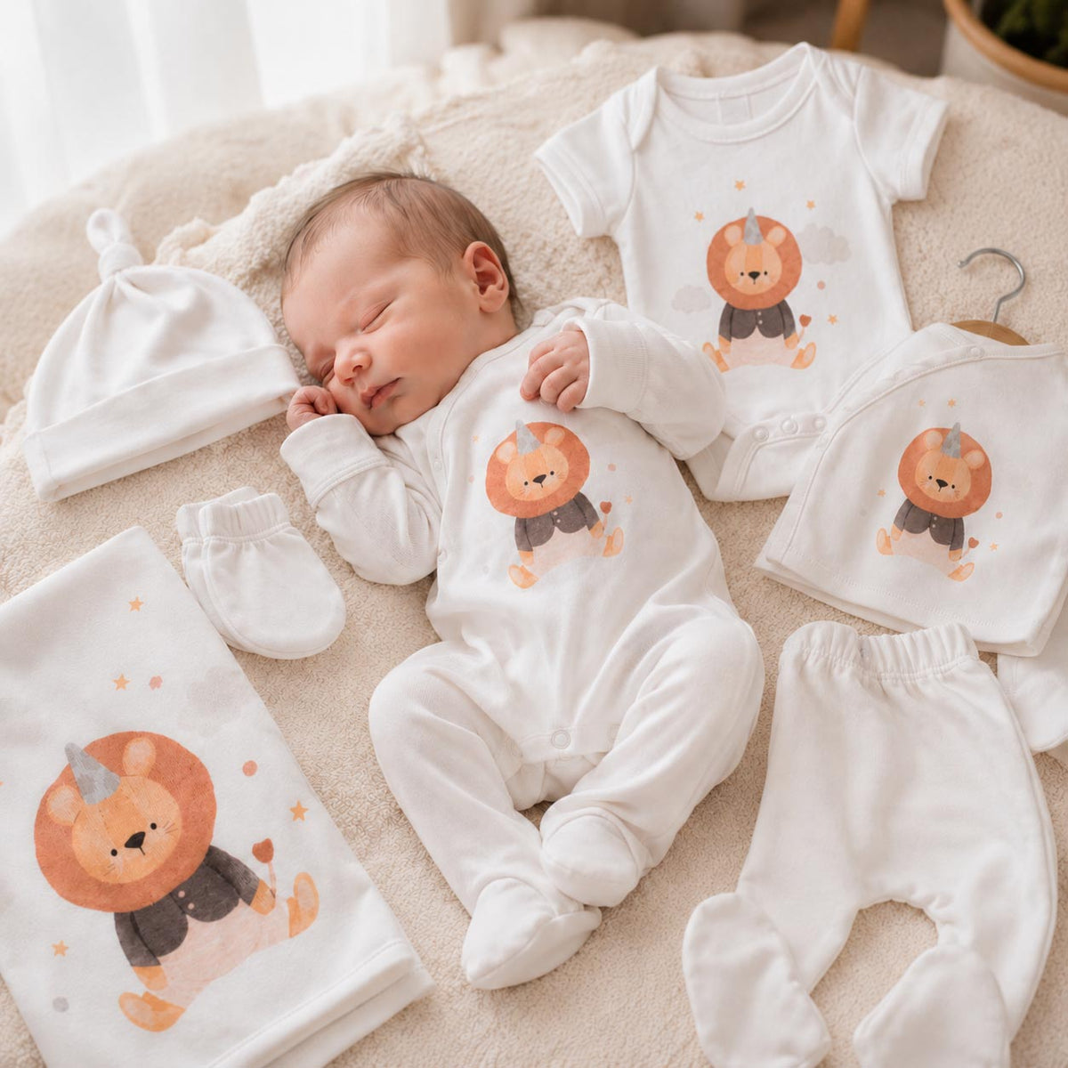 Lion Newborn Coming Home Outfit Set product image 2 by Dos Junior