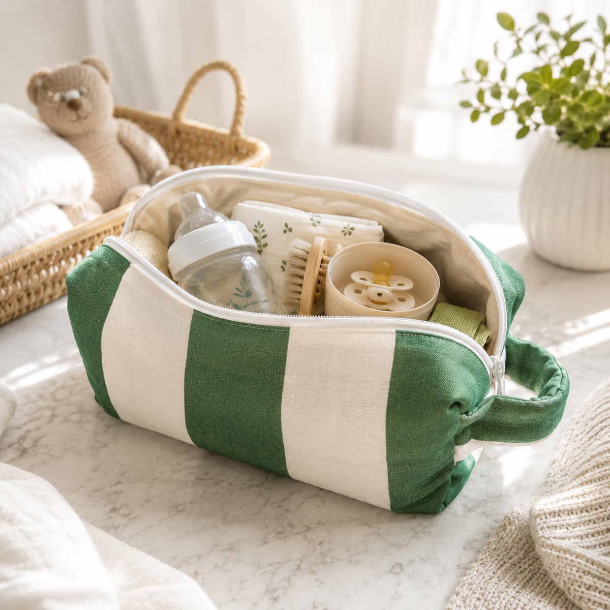 Mom & Baby Green Diaper Pouch product image 3 by Dos Junior