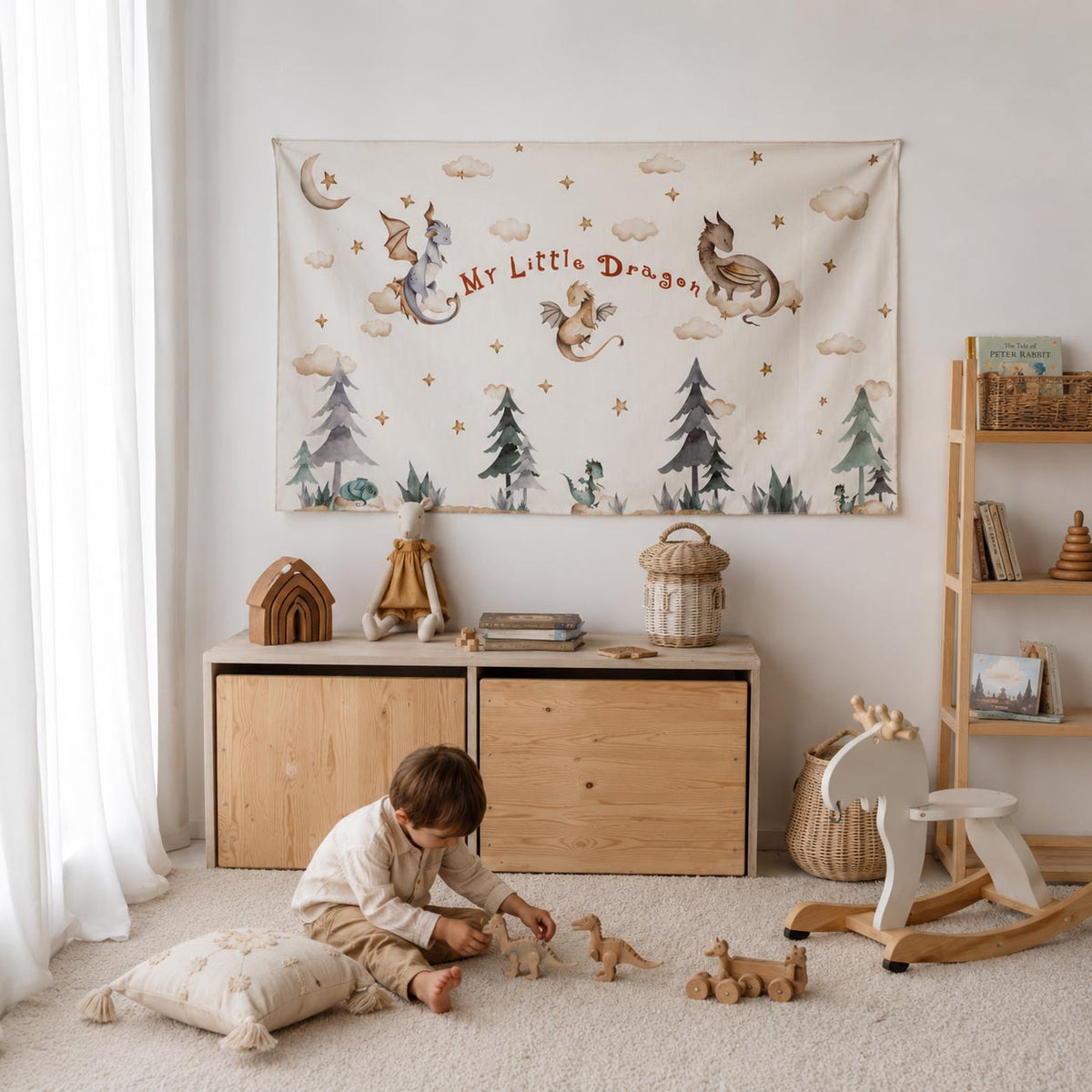Moonlight Dragons  Wall Decor