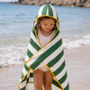 Multi-Purpose Striped Forest Hooded Towel & Blanket by Dos Junior