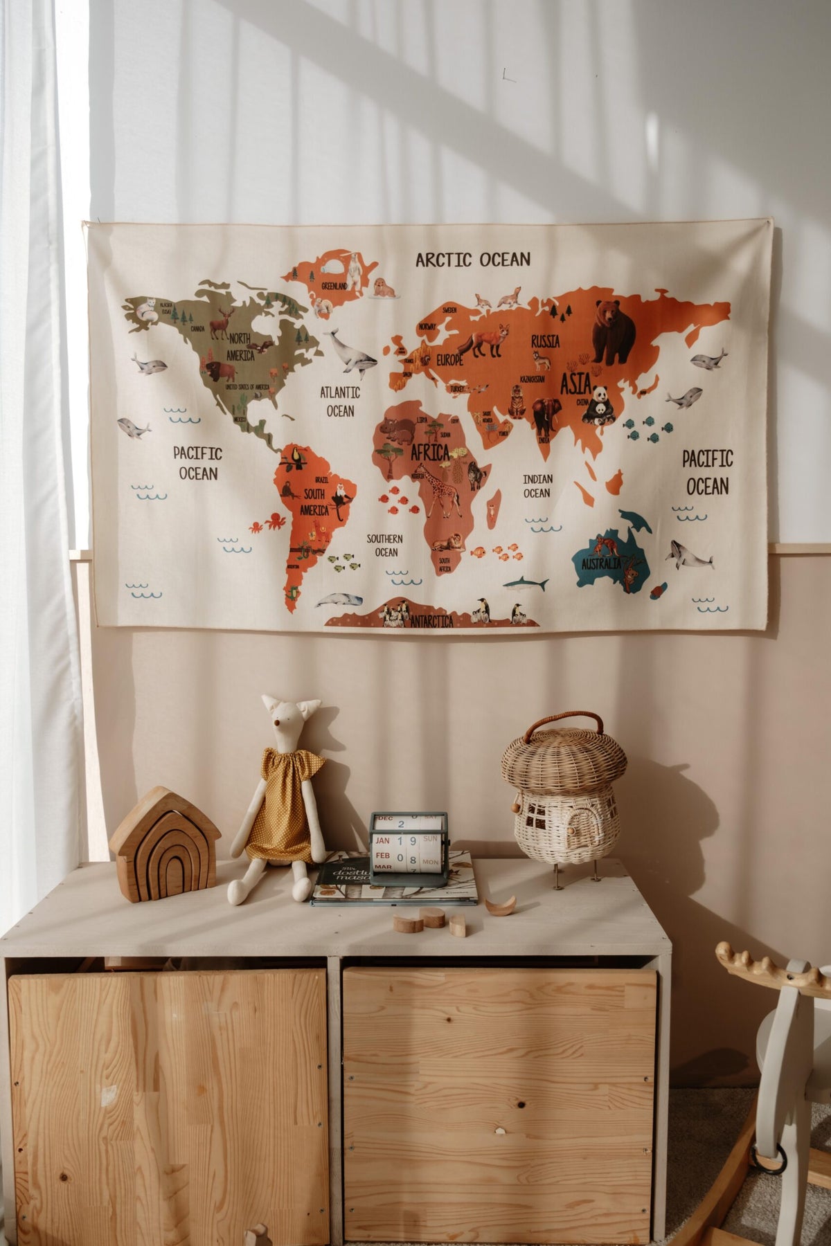 Nomad World Map Wall Decor product image 6 by Dos Junior