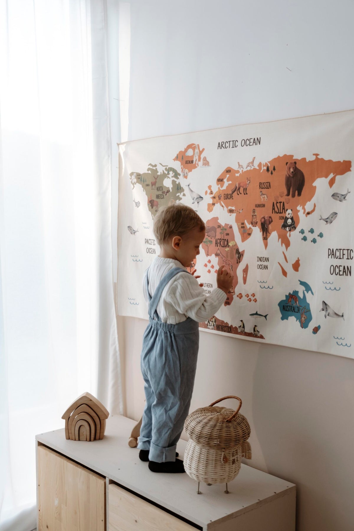 Nomad World Map Wall Decor product image 5 by Dos Junior