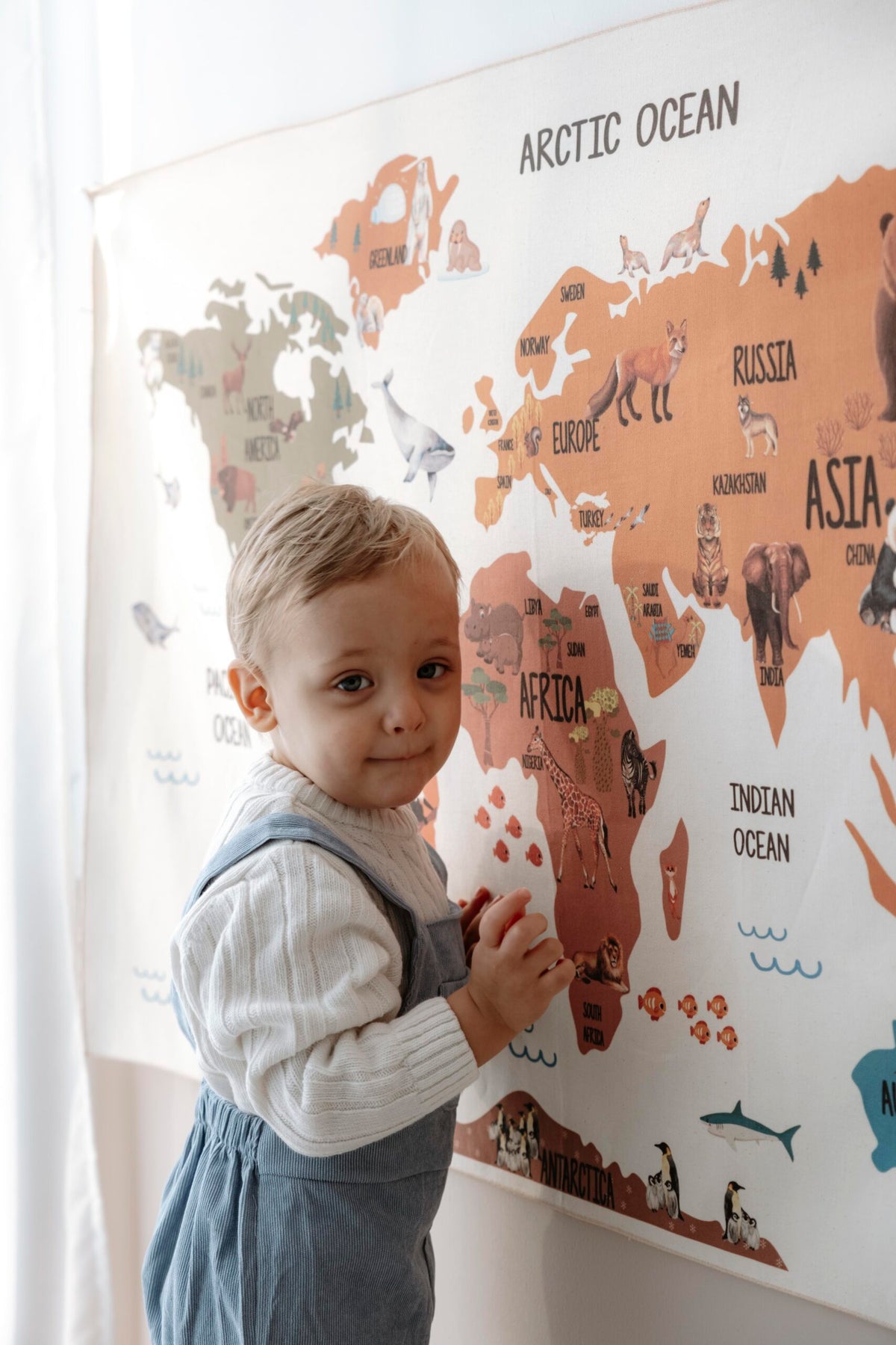 Nomad World Map Wall Decor product image 4 by Dos Junior