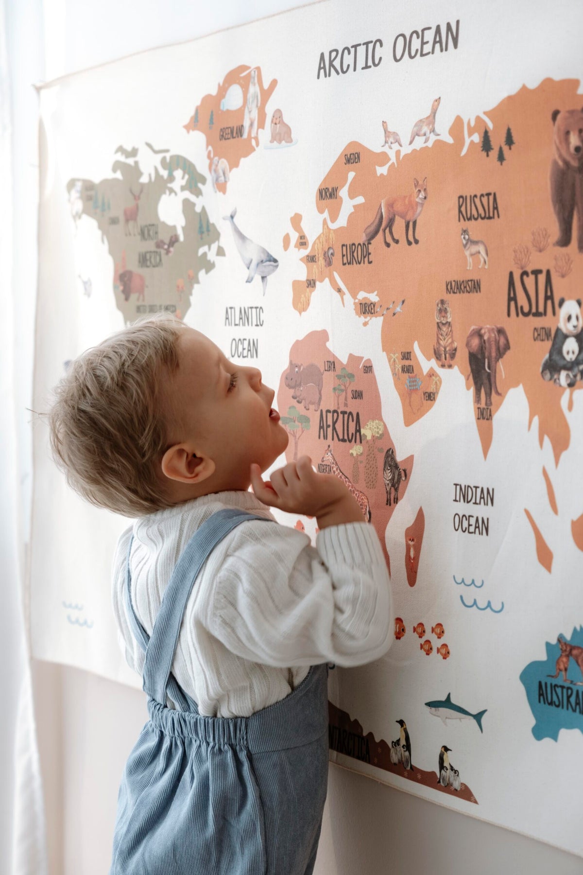Nomad World Map Wall Decor product image 3 by Dos Junior