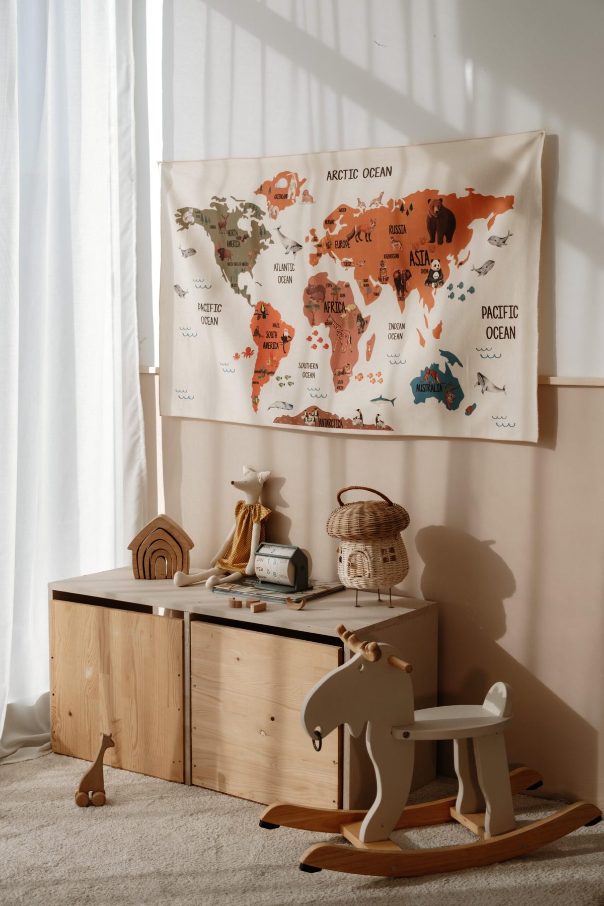Nomad World Map Wall Decor product image 7 by Dos Junior