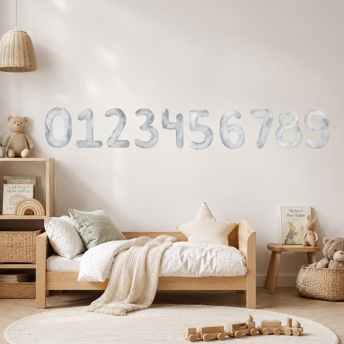 Numbers Textile Decal