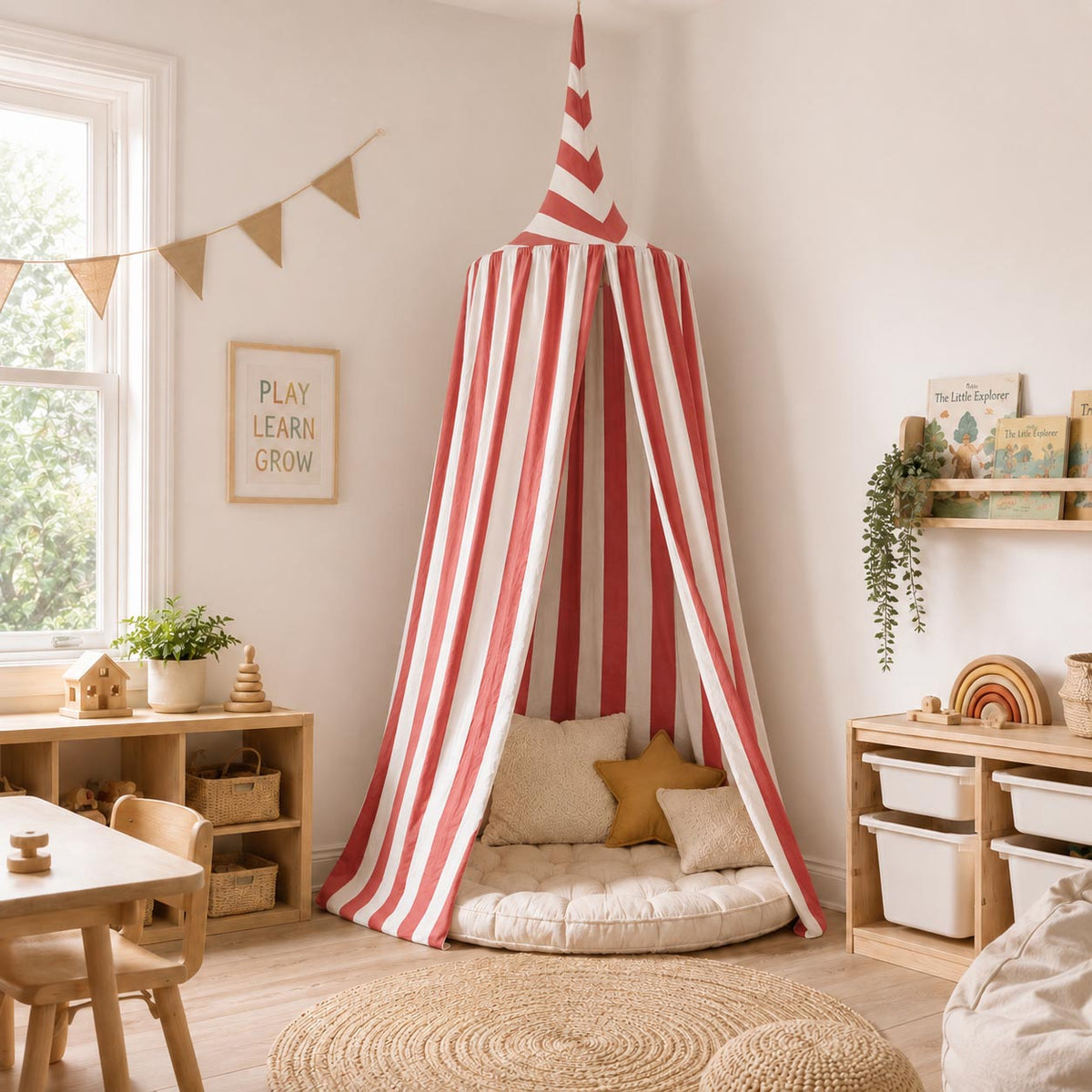Kids Room Stripe Circus Canopy product image 4 by Dos Junior
