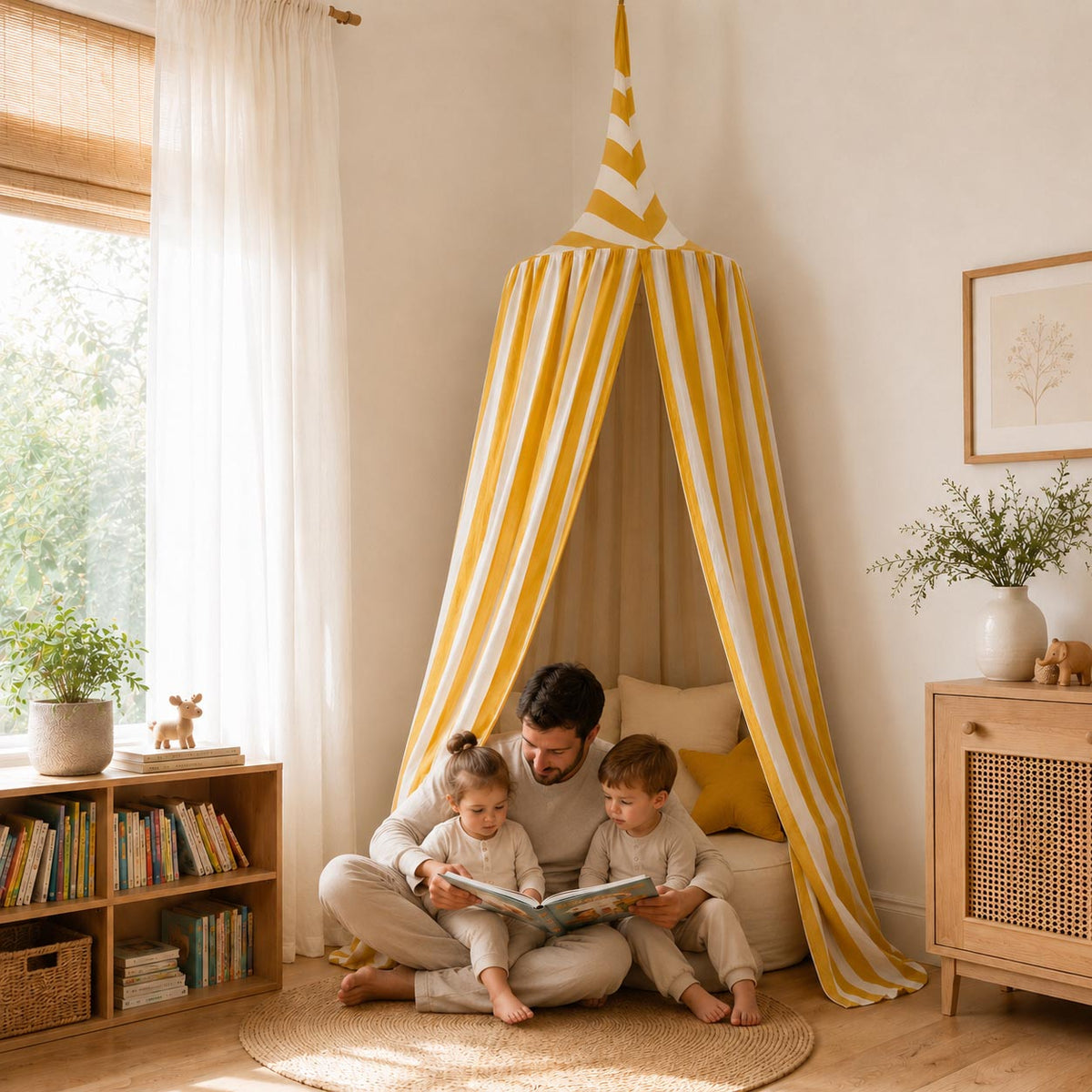 Kids Room Stripe  Sunshine Canopy