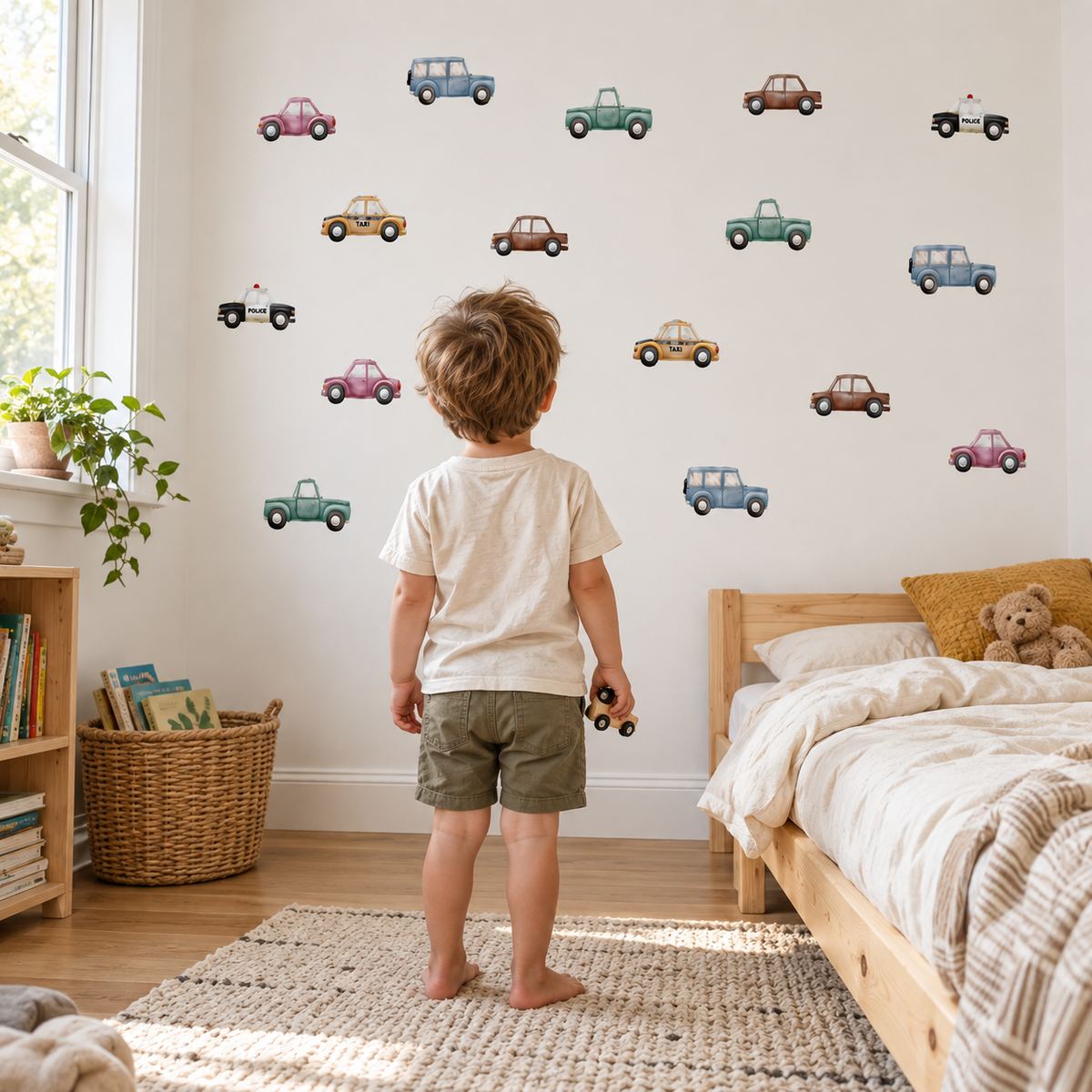 Cars Fabric Wall Decal - City