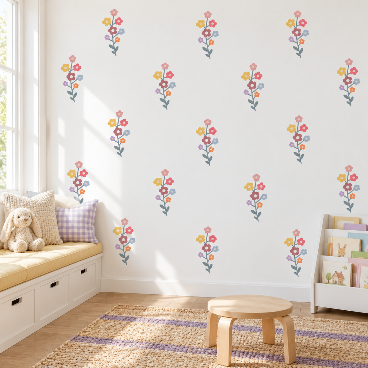 Wildflower Peel and Stick Fabric Wall Decals | Love