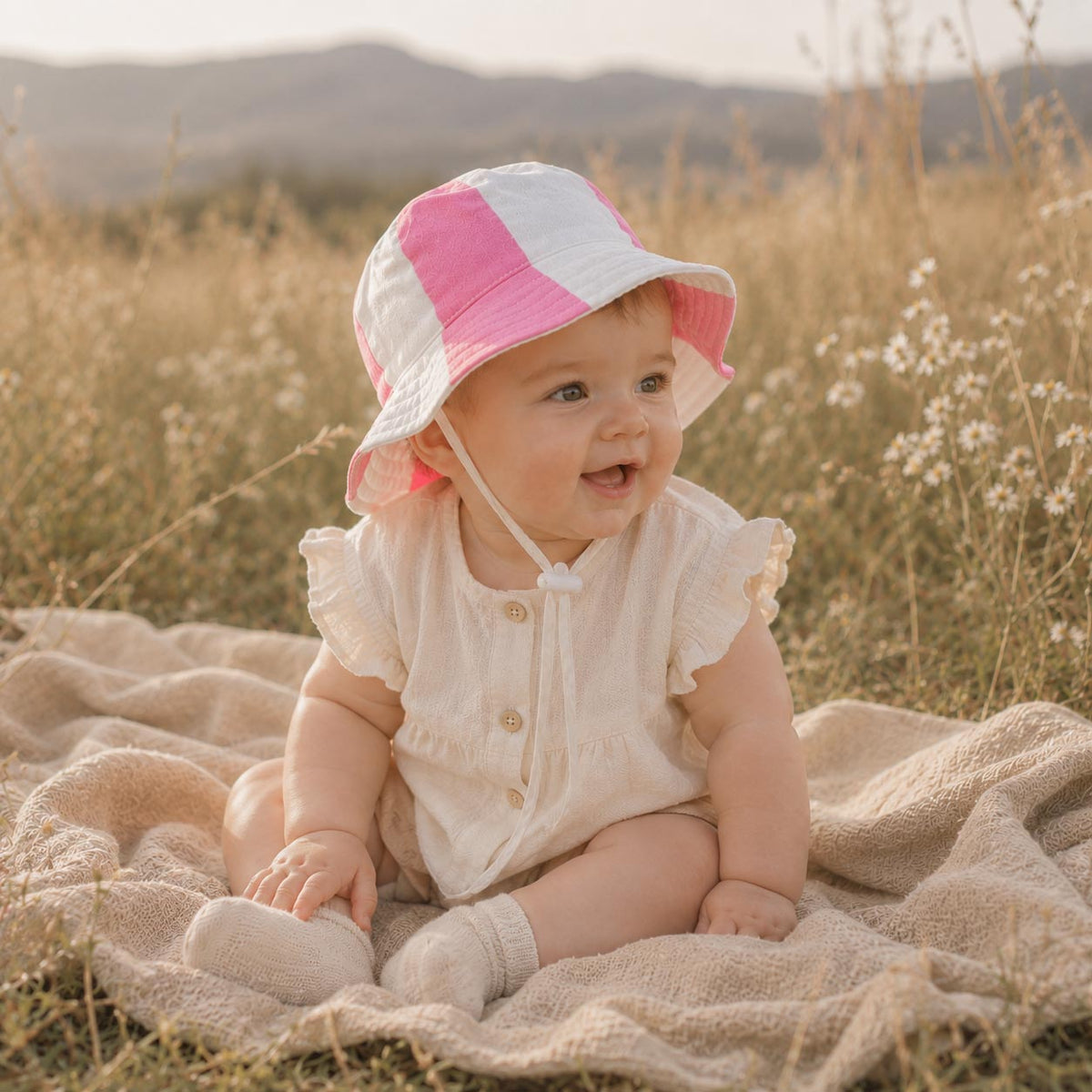 Pink Stripe Baby Hat product image 5 by Dos Junior
