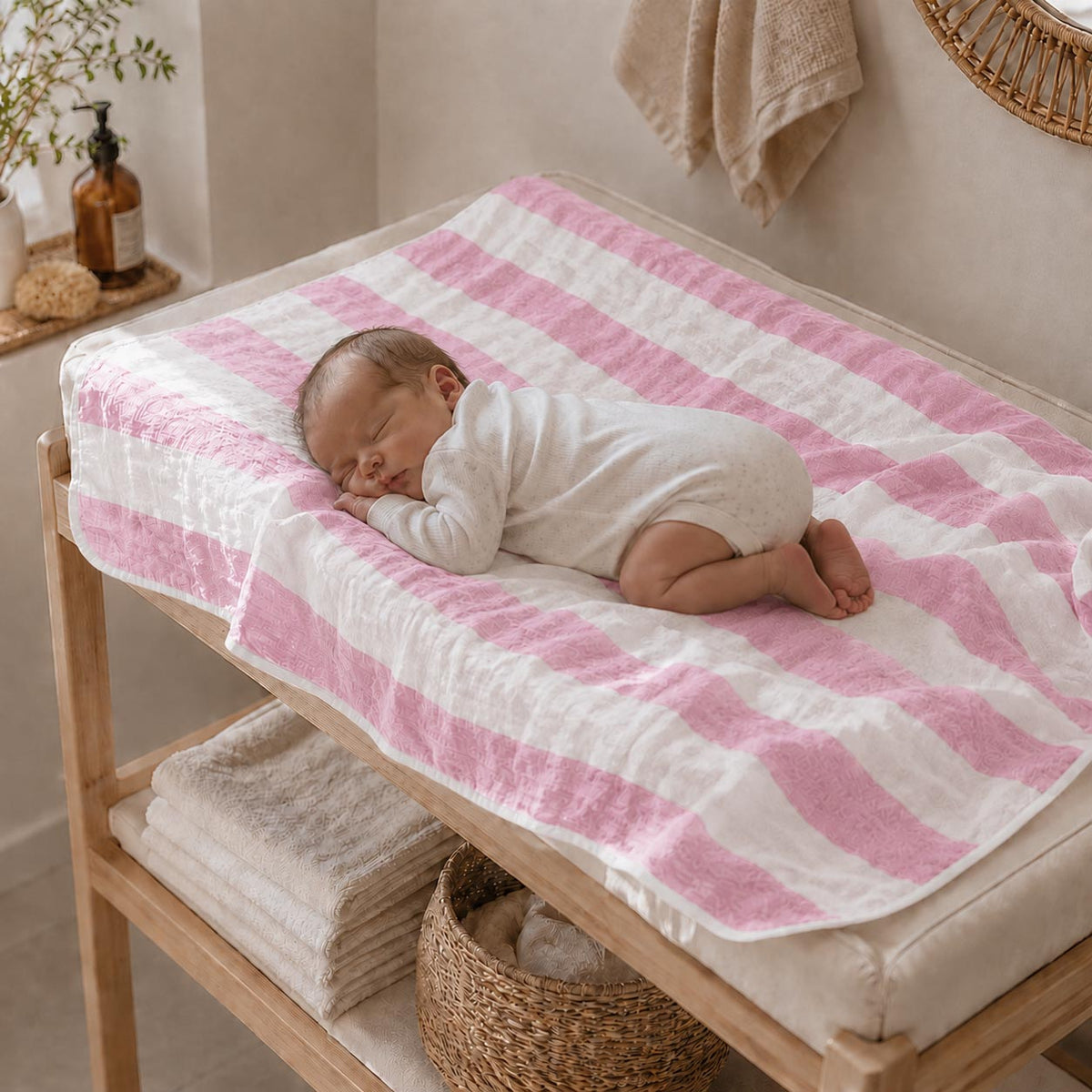 Princess Striped Cotton Muslin Wrap product image 2 by Dos Junior