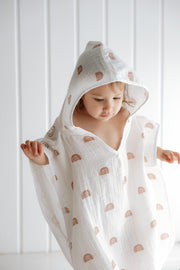 Rainbow Hooded Towel Poncho for Kids by Dos Junior