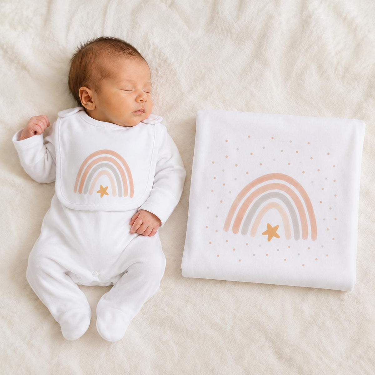 Rainbow Newborn Coming Home Outfit Set product image 3 by Dos Junior