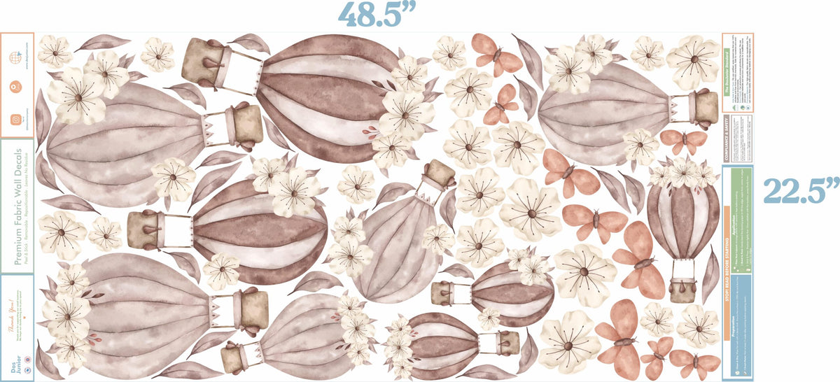 Blossom Balloons Textile Decals product image 7 by Dos Junior