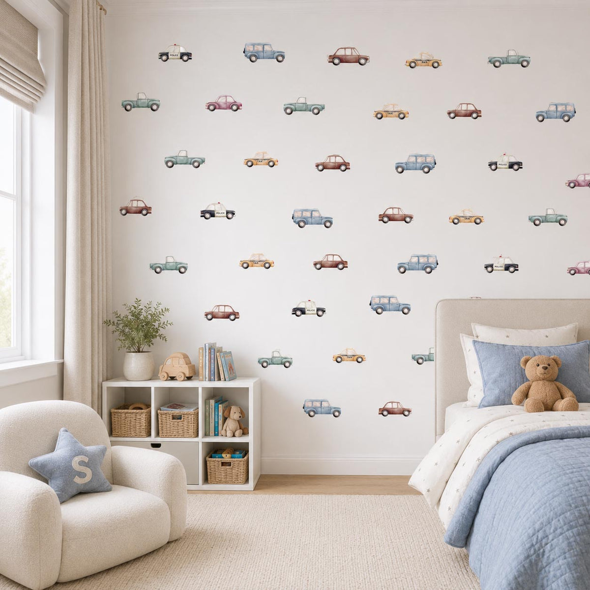 City Cars Textile Decal