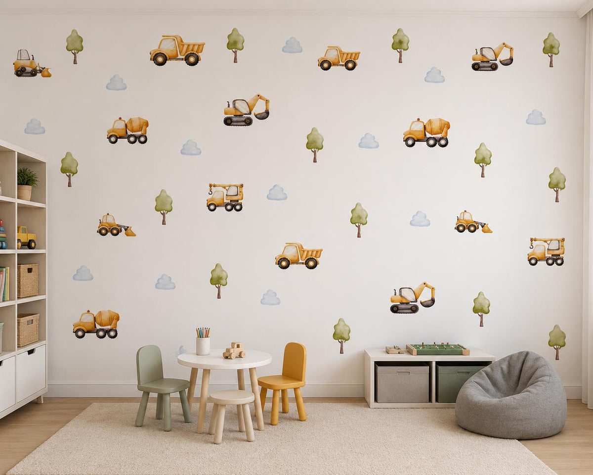 Construction Vehicles Textile Decal product image 3 by Dos Junior