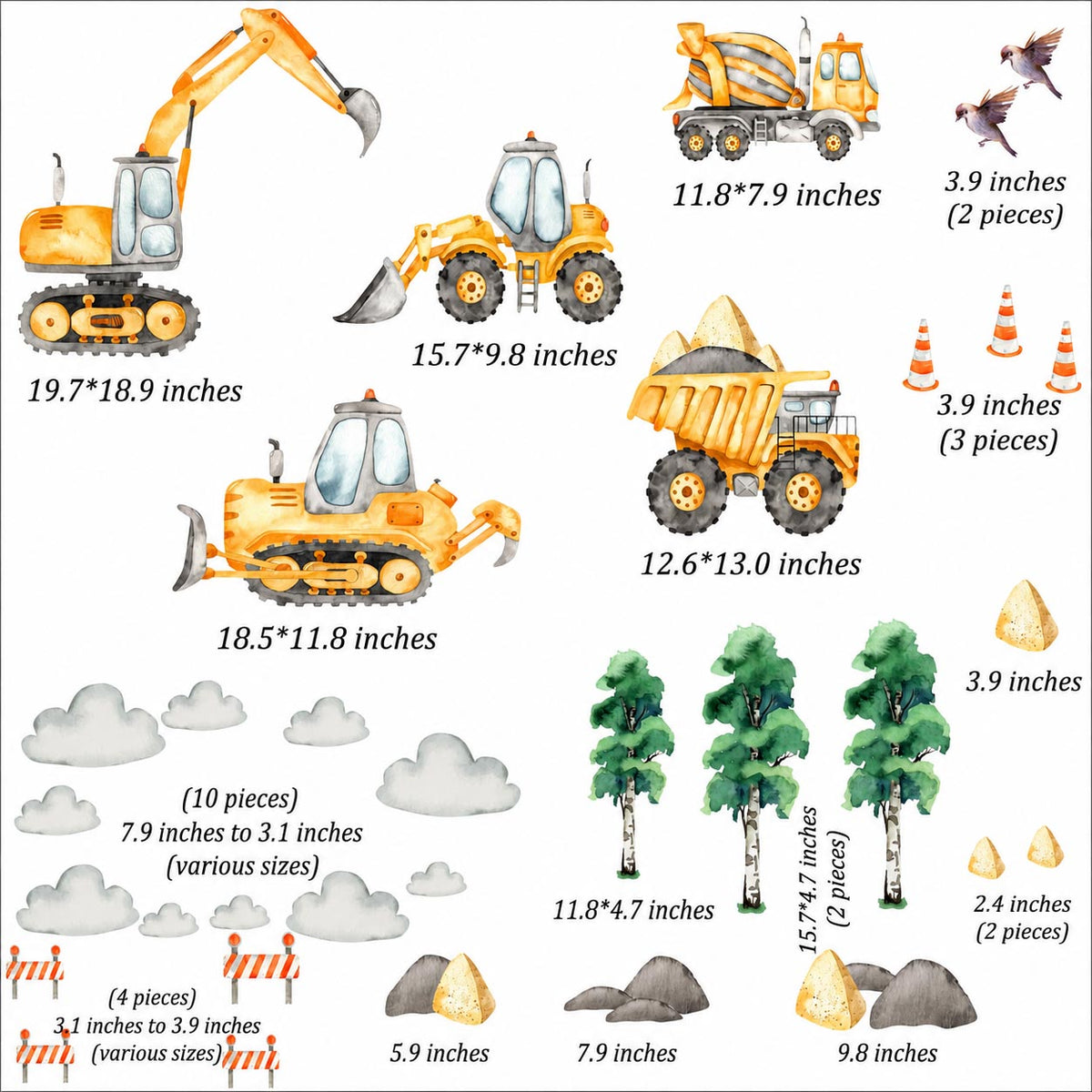 Construction Truck Textile Decal product image 6 by Dos Junior