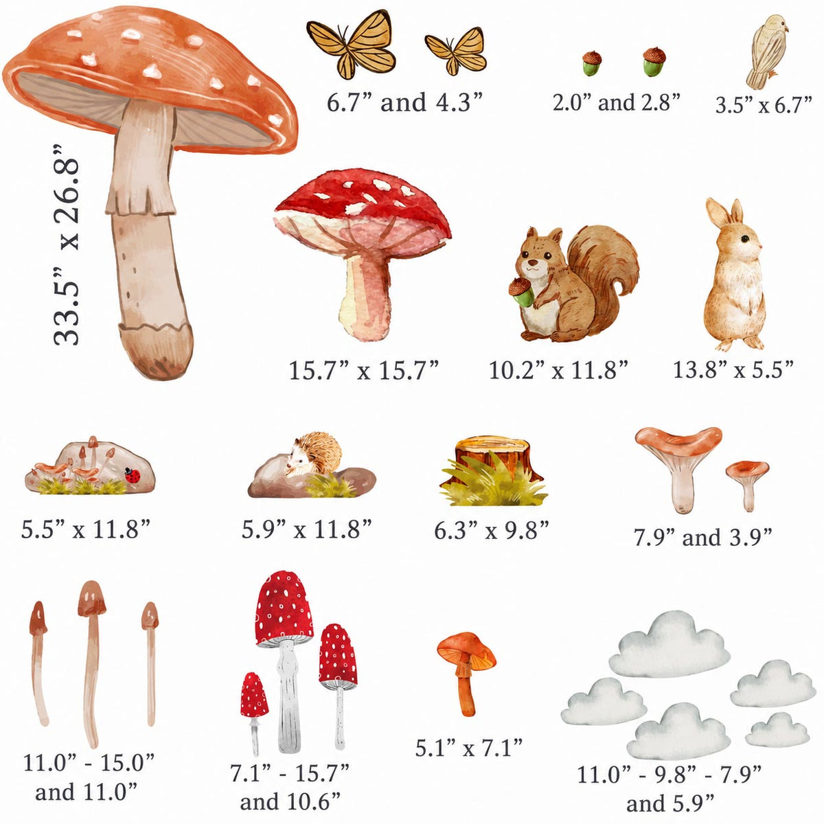 Forest Mushroom Textile Decal product image 6 by Dos Junior