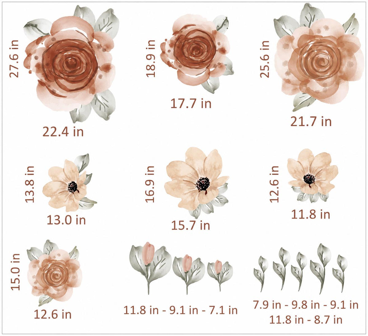 Large Flower Textile Decals product image 5 by Dos Junior