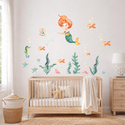 Little Mermaid Textile Decal by Dos Junior